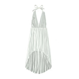 S - XL New Sexy Halter Deep V Neck Backless Tunic Beach Cover Up Cover-ups Beach Dress Beach Wear Beachwear Female Women K5213