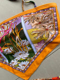 Sexy Printed Crop Top Brazilian Bikini Women Bandeau Swimwear Female Swimsuit Two-pieces Bikini Set Bathing Suit Swim Beachwear