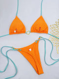 Triangle Thong Bikini 2026 Women Halter Swimsuit Solid Sexy Brazilian Swimwear Female Bathers Bathing Swimming Swim Suit Beach