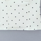 Sexy Polka Dot Camisole For Women Niche Lace Collar Slim-fit Outerwear Suitable For Seaside Vacations Elegant Charming 9B81
