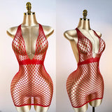 1PC Women Sexy Fishnet Beach Cover Up Hollow Out Bodycon Bodysuit See Through Summer Swimwear