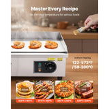 SucceBuy Commercial Electric Griddle 3200W Stainless Steel Countertop Grill
