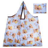BIG Eco-Friendly Folding Shopping Bag Reusable Portable Shoulder Handbag for Travel Grocery Fashion Pocket Tote