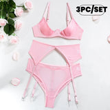 Bra Set Floral Exotic Sheer Lace Sexy Lingerie For Woman Transparent Porno Sexual Clothing Babydoll Teddy Dress Sexiest Nighties