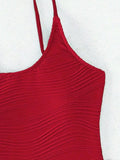 2026 Plain One Shoulder Swimsuit One Piece Solid Swimwear Women Sexy Bathers Bathing Swimming Swim Suit Female Beachwear