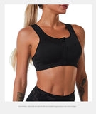 CZGUKE  S-2XL Popular Sports Top Yoga Bra Women's Shockproof Sports Shirt Sports Bra Front Zipper Women's Push Up Bra Sportswear