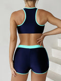 2026 Zipper Bikini Set Two Piece Swimsuit Women With Shorts Sports Swimwear Female Bathing Swimming Suit Beach Wear Summer