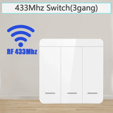 86 Wireless Light Wall Switch RF 433Mhz Remote Control Mini Relay Receiver Smart Lighting Switch For Lamp LED 10A 110V 220V 1pc