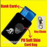 J-Jack Champion American Actor For ID Clips Credit Bank Bag Bus Meal Card Holder Cover Pocket Decoration Keychain