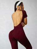 Trendy Bodysuit Sportswear Woman Gym Jumpsuits Sport Pants Seamless Woman Clothing Yoga Clothes Female Fitness Overalls Leggings