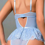 Bra Set Floral Exotic Sheer Lace Sexy Lingerie For Woman Transparent Porno Sexual Clothing Babydoll Teddy Dress Sexiest Nighties