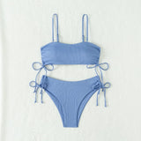 Sexy Bandeau Bikinis 2025 Women Brazilian Swimwear Female Swimsuit Two Pieces Bikini Set Bather Bathing Suits Girls Beach Wear
