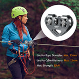 Cable Trolley Caving Trolley Pulley Trolley Lixada 30kN Cable Trolley Pulley with Ball Bearing Climbing Caving Aloft Work