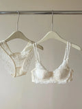 French Inspired Minimiser Bra Women Sexy Lingerie Set Large Chest Support Thin Comfort Half Cup Soft Underwire Anti Sagging
