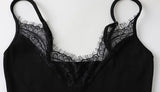 Ahagaga Sexy Women's Mini Dress Straps Patchwork Lace Sheath Sleepwear Sleeveless Nightgown Camisole Basic Female Vestidos Slim