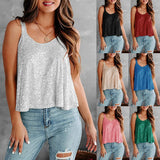 2026 Summer Fashion Women's Tanks Sexy Sequins Camisole Lady Casual Sliver Women's Strap Top Night club Streetwear Y2K Dress up