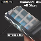 Cut Edge Luxury Tempered Glass For iPhone 17 15 14 13 12 11 16 Pro Max Screen Protector 17 Air Plus X XS XR Full Cover Film