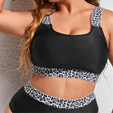0XL - 4XL Splicing Bikini Large Size Swimwear Plus Size Women Swimsuit Female Two-pieces Bikini set Bather Bathing Suit K3785