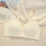 Women's Wireless Bra Full Coverage Push Up Support Bralette Seamless No Underwire Comfort Bra Wavy Edge Yoga Sports Bra