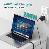 USB4 Cable 40Gbps 48V 240W For Thunderbolt 4 Type C Fast Charging Cable Thunderbolt3 USB C to C Data Transfer Cable For laptop