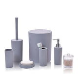 Modern Plastic Bathroom Accessories Set With Soap Dish And Toothbrush Holder
