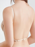 Sexy gathering U-shaped large backless underwear invisible back bra a variety of ways to wear halter bra