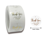 500pcs Round Labels Kraft Paper Thank You Sticker Dragees Candy Bag Flower Gift Box Cake Boxes and Packaging Wedding Stickers