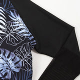 Sports Women's Rashguard Long Sleeves One Piece Swimsuit 2026 Sexy Floral Swimwear Printed Monokini Surf Bathing Suit Bodysuit