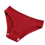 4Pcs/Set Cotton Panties For Women Low Rise Underwear Breathable Briefs Solid Color Sports Underpants Female Lingerie