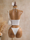 Sexy Black Triangle Bikini Set 2026 Women Lace Front Tie Push Up Crop Top Micro Swimsuit Beach Bathing Suit Two Piece Swimwear