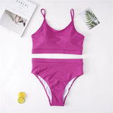 0XL - 4XL 7 Colors Bikini Plus Size Large Size Swimwear Women Swimsuit Female Two-Pieces Bikini Set Bather Bathing Suit V3774B