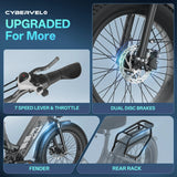 CYBERVELO EK12 1000W Electric Fat Tire Bike With Removable Battery