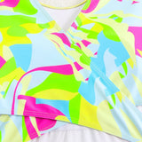 2026 Long Sleeves Swimsuit One Piece Backless Printed Swimwear Women Bathers Bathing Swimming Swim Suit Padded Beachwear Summer