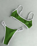 Sexy Micro Bikini 2026 Women Bandeau Padded Thong Swimsuit Female Cut Out Bathing Suit Swimwear Biquini swim