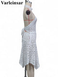 New Hollow Out Crochet Knitted 2 Pieces Suits Tunic Beach Cover Up Cover-ups Beach Dress Beach Wear Beachwear Female Women V8391