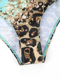 2026 Drawstring V Neck High Waist Bikini Women Printed Swimwear Female Swimsuit Bathers Bathing Swimming Suit Beachwear Summer