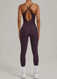 Padded One-Piece Yoga Clothes Sportswear Women's Gym Push Up Workout Clothes Fitness Sports Fitness Wear Yoga Jumpsuit