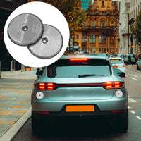 2 Pcs Round Reflector Screw on Automobiles Reflectors for Post Reflective Tape Trailer Trailers Safety Plastic Boats Gate