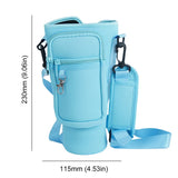 40oz Neoprene Water Bottle Carrier Bag For Stanley Quencher Cup Sleeve with Adjustable Shoulder Strap Water Bottle Holder Pouch