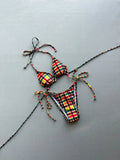 Micro Bikinis 2026 Sexy Women Swimsuit Swimwear Female Bikini Set Plaid Brazilian Biquini Bathing Suit Swimming Suit Beachwear