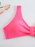 High Waist Bikini 2026 Women Sporty Swimsuit Solid Sexy Striped Swimwear Female Bathers Bathing Swimming Swim Suit Beachwear