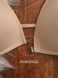 MOYISU French Style Triangle Bra Thin Strap Halter Neck Invisible Front Fastening Elegant Wireless Bralette Sophisticated AB Cup