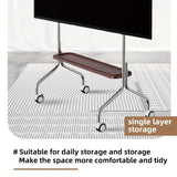 Stainless Steel Rolling Floor Mobile TV Stand for 32-75 Inch LCD LED Screen TVs TV Cart Holds up to 110Lbs Max VESA 600x400mm