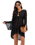 Sexy Cover Up Bikini Women Swimsuit Cover-up Beach Bathing Suit Beach Wear Knitting Swimwear Mesh Beach Dress Tunic Robe