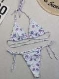 2025 Polka Dot Mini Micro String Bikini Women Swimsuit Female Bikinis Brazilian Swimwear Two Pieces Bikini Set Bathing Suit Swim