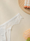 Women's low waisted lace thong with seamless hollow out lifting buttocks easy to wash and dry comfortable underwear C2324