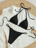 Sexy Bikini Set Women White Black Push Up Bra Micro Swimsuit 2025 Brazilian Beach Holiday Bathing Suit Thong Swimwear Biquini