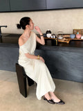 Woven Bow Back Strap Design Sandals Women's Summer New Square Head Shallow Mouth Single Shoe Comfortable Elegant Cool Pumps