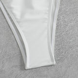 Solid Color Stretch Rope Butterfly Jewelry Bikini Sexy Split Triangle Bag Straps Swimsuit Women Maillot De Bain Femme 2 Pieces