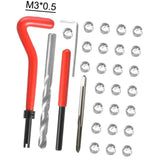 30Pcs Metric Thread Repair Insert Kit M3 M4 M7 M9 M11 Helicoil Car Pro Coil Tool 304 Stainless Steel Auto Repair Tool Bag